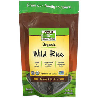 NOW Foods, أرز بري عضوي، 8 أونصة (227 جم)