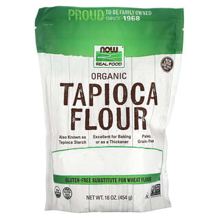 NOW Foods, Harina de tapioca orgánica`` 454 g (16 oz)