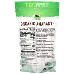 NOW Foods, Organic Amaranth, Whole Grain, 16 oz (454 g)