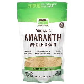 NOW Foods, Amaranto orgánico, grano entero, 16 oz (454 g)