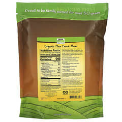 NOW Foods, Real Food, Harina de semillas de lino orgánico, 624 g (1,4 lb)