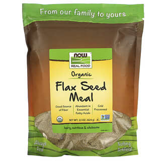 NOW Foods, Real Food, Farine de graines de lin biologique, 624 g