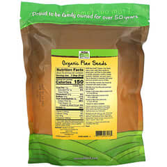 NOW Foods, Real Food, Semillas de lino orgánico, 907 g (32 oz)