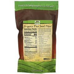 NOW Foods, Real Food, Organic Flax Seed Meal, 12 oz (340 g)