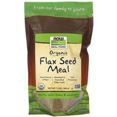 NOW Foods, Real Food, Harina de semillas de lino orgánico, 340 g (12 oz)