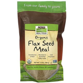 NOW Foods, Real Food, Farine de graines de lin biologique, 340 g