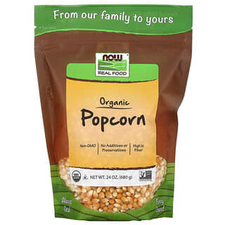 NOW Foods, Real Food, Popcorn certifié bio, 24 oz (680 g)