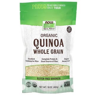 NOW Foods, Quinoa Orgânica, Grão Integral, 16 oz (454 g)