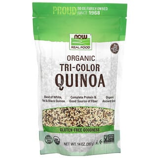 NOW Foods, 有机三色藜麦Tri-Color Quinoa, Organic, 14oz