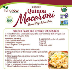 NOW Foods, Organic Quinoa Macaroni, Gluten Free, 8 oz (227 g)