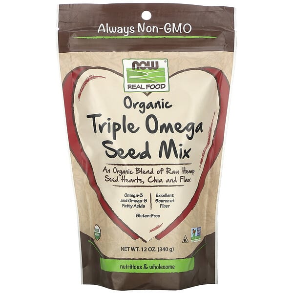 Real Food, Organic Triple Omega Seed Mix, 12 oz (340 g)