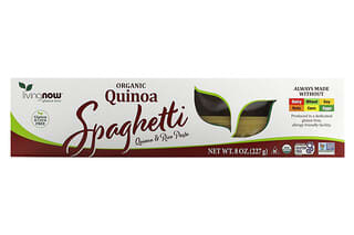 Now Foods, Living NOW, Organic Quinoa Spaghetti, 8 oz (227 g)