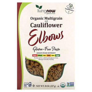 NOW Foods, Organic Multigrain and Cauliflower Elbows, Gluten Free, 8 oz (227 g)'