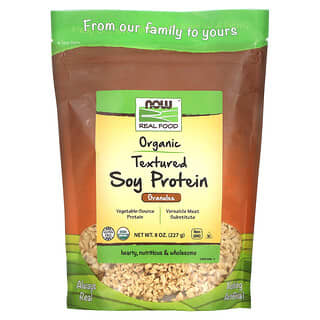NOW Foods, Proteína de Soja Texturada, gránulos,8 oz (227 g)