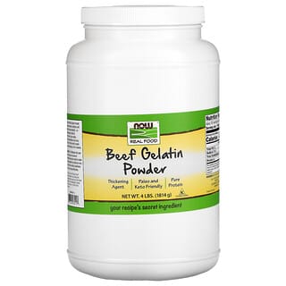 NOW Foods, Real Food, Beef Gelatin Powder, 4 lbs (1,814 g)