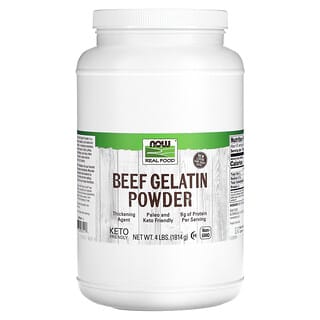 NOW Foods, Real Food, Beef Gelatin Powder, 4 lbs (1,814 g)