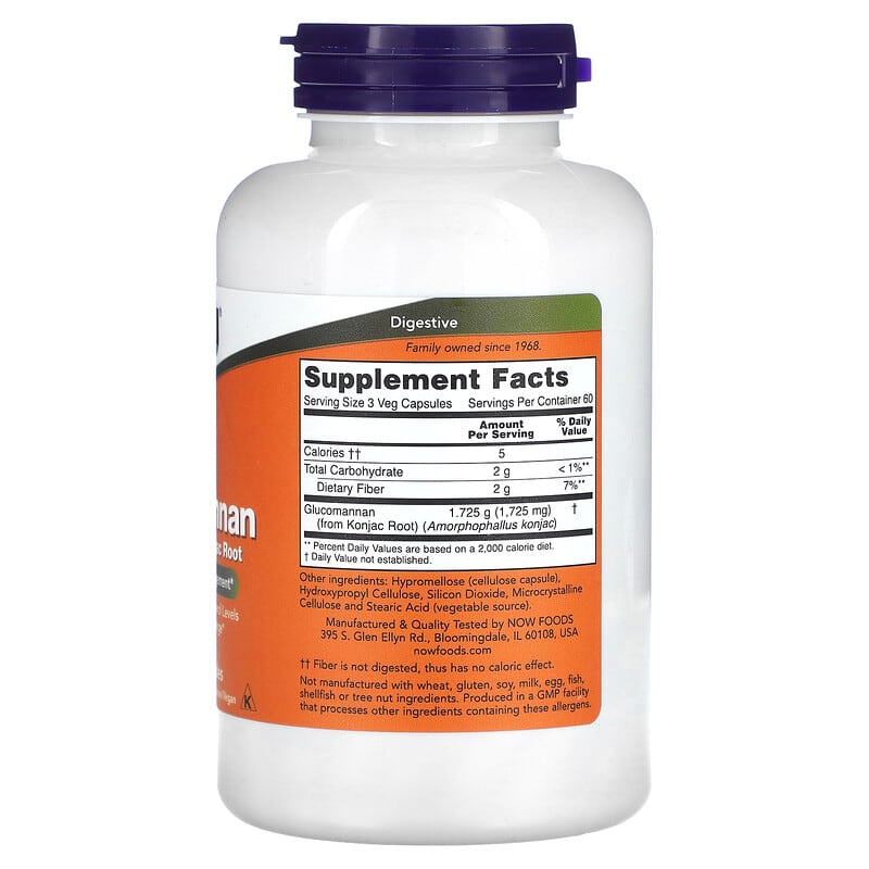 Glucomannan, 575 mg, 180 Veg Capsules