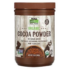 NOW Foods, Real Food, Cacao orgánico en polvo, 340 g (12 oz)