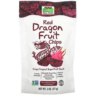 NOW Foods, Vraie nourriture, Chips aux fruits du dragon rouge, 57 g (2 oz)
