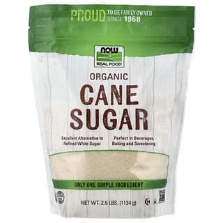 NOW Foods, Organic Cane Sugar, 2.5 lbs (1,134 g)  