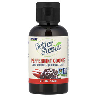ناو فودز‏, Better Stevia® ، مُحلي سائل بدون سعرات حرارية ، بسكويت بالنعناع ، 2 أونصة سائلة (59 مل)