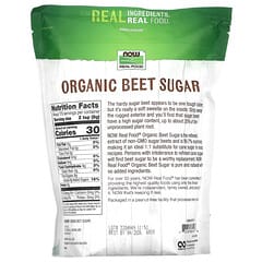 NOW Foods, Organic Beet Sugar, 3 lbs (1361 g)