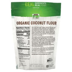 NOW Foods, オーガニックココナッツ粉、16 oz (454 g)