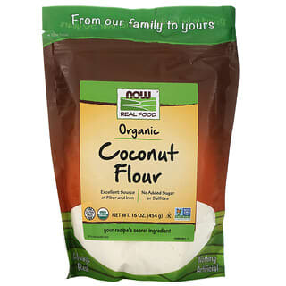 NOW Foods, Farinha de Coco Orgânica, 454 g (16 oz)