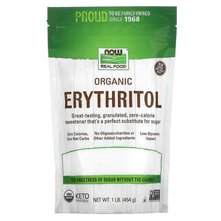 NOW Foods, Real Food, Organic Erythritol, 1 lb (454 g)
