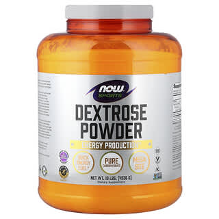 NOW Foods, Sports, Dextrose Powder, 10 lbs (4,536 g)