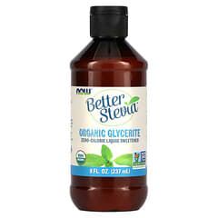 NOW Foods, Better Stevia,  Zero-Calorie Liquid Sweetener, Organic Glycerite, 8 fl oz (237 ml)