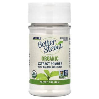 NOW Foods, Better Stevia®, Organic Extract Powder, 1 oz (28 g)