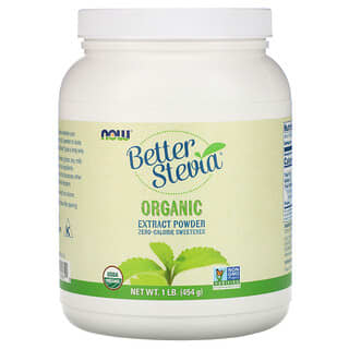 NOW Foods, Better Stevia，有机浸膏粉，1 磅（454 克）