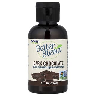NOW Foods, ベターステビアリキッド、カロリーゼロの液体甘味料 、ダークチョコレート、2 fl oz (59 ml)