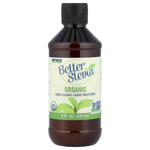 NOW Foods, 有機，BetterStevia，零卡路里液態甜味劑，8液量盎司（237毫升）