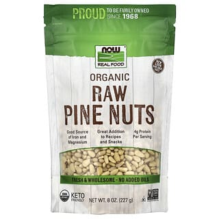 NOW Foods, Real Food, Organic, Raw Pine Nuts, 8 oz (227 g)