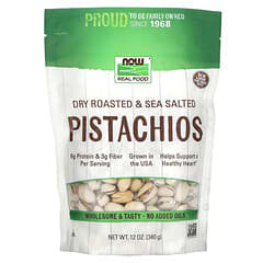 NOW Foods, Real Food, Dry Roasted & Sea Salted Pistachios, trocken geröstete und gesalzene Pistazien, 340 g (12 oz.)