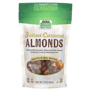 NOW Foods, Almonds, Salted Caramel, 12 oz (340 g)
