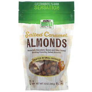 NOW Foods, Almonds, Salted Caramel, 12 oz (340 g)