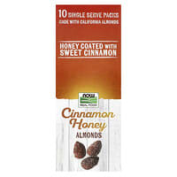 NOW Foods, Cinnamon Honey Almonds, 10 Single Serve Packs, 1.25 oz (35 g) Packets