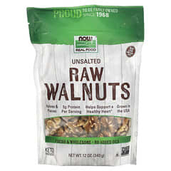 NOW Foods, Real Food, Raw Walnuts, Unsalted, 12 oz (340 g)
