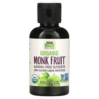 NOW Foods, Organic Monk Fruit, Liquid Sweetener, 2 fl oz (59 ml)