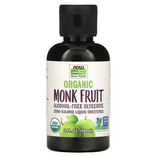 NOW Foods, Organic Monk Fruit, Liquid Sweetener, 2 fl oz (59 ml)
