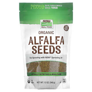 NOW Foods, Organic Alfalfa Seeds, 12 oz (340 g)