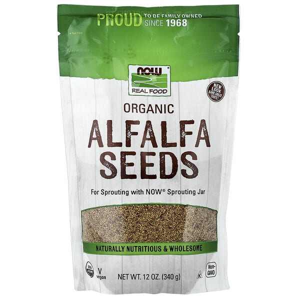 NOW Foods, Organic Alfalfa Seeds, 12 oz (340 g)
