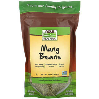 NOW Foods, Real Food, Haricots mungo, 454 g