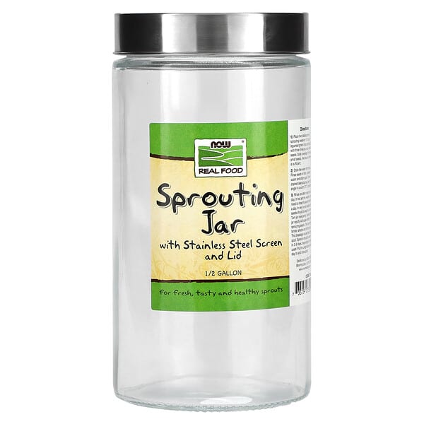 NOW Foods, Sprouting Jar, 1/2 Gallon