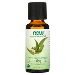 NOW Foods, Organic Essential Oils, Eucalyptus, 1 fl oz (30 ml)