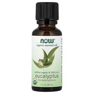 NOW Foods, Organic Essential Oils, Eucalyptus, 1 fl oz (30 ml)