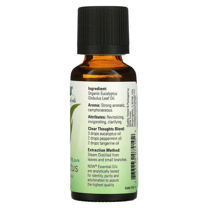 ユーカリオイル, 認証オーガニック, 1液量オンス (30 ml) ユーカリオイル, 認証オーガニック, 1液量オンス (30 ml)